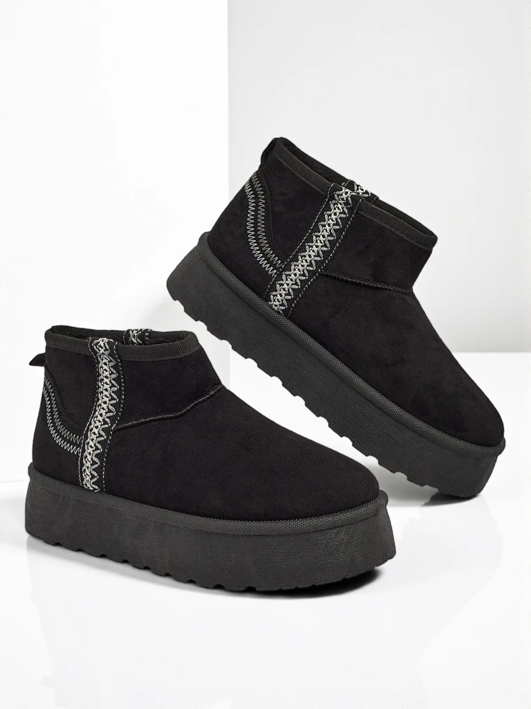 Къси дамски боти а'ла снегоходки Pravel