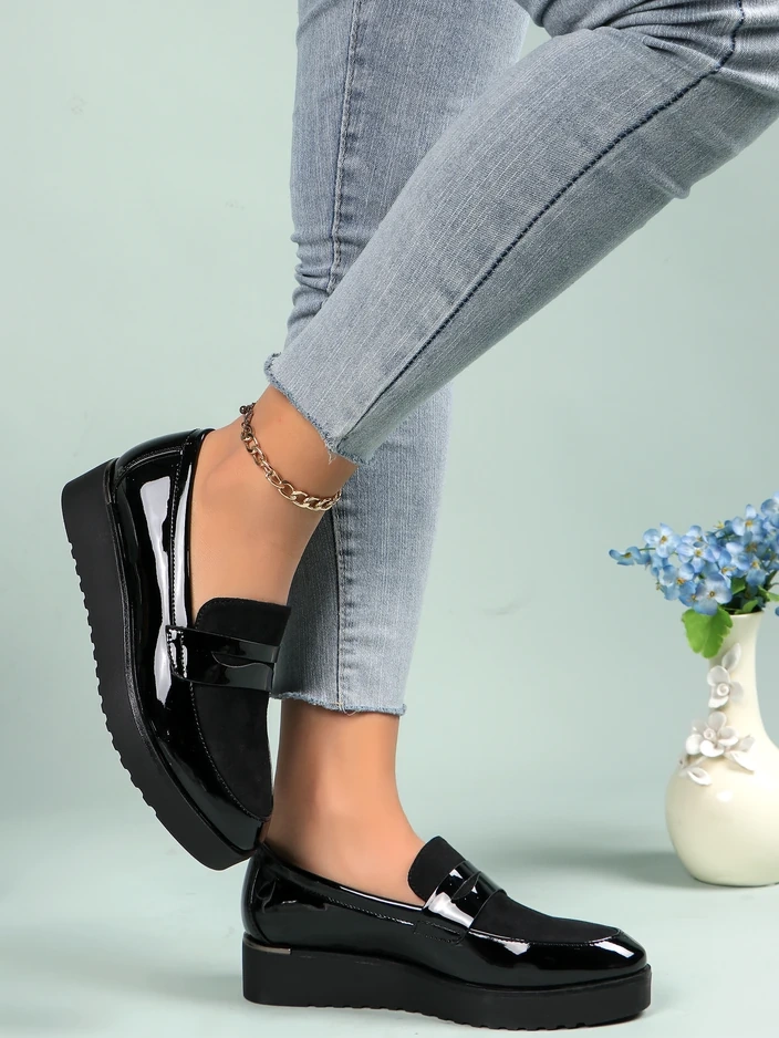 Royalfashion Дамски лакови мокасини Afidale