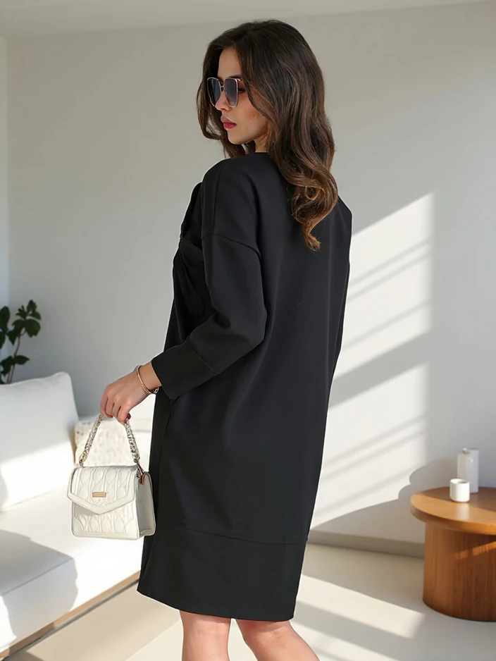 Royalfashion Дамска тъканна рокля