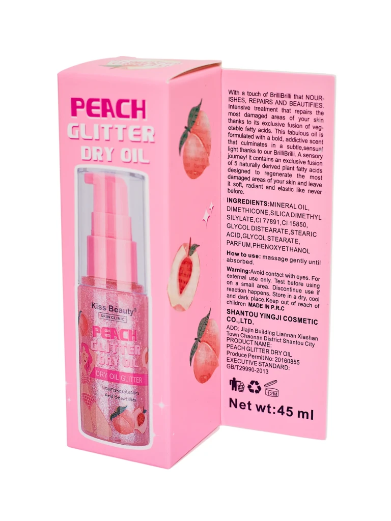 Летен спрей – Течен хайлайтър за лице и тяло Праскова