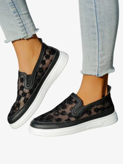 Royalfashion дамски мрежести лофери с цветя Emzos