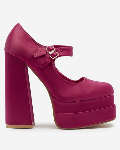 Фуксия дамски обувки с висок ток Elika - Обувки