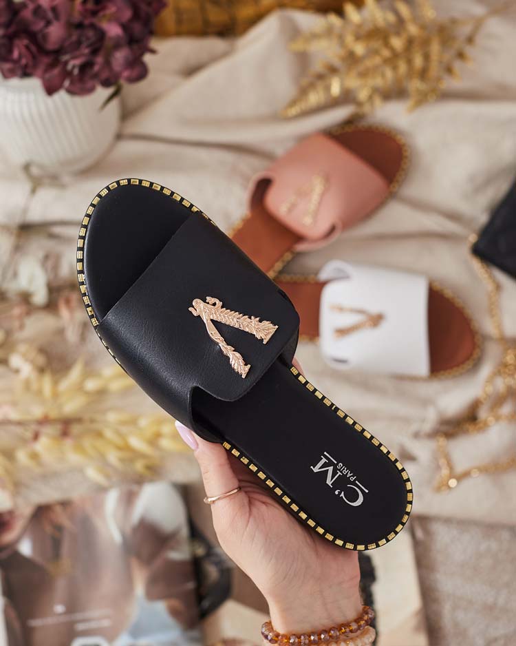 Royalfashion Дамски джапанки от еко кожа Cemenna