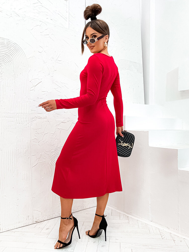 Рокли от Royalfashion за жени от дълъг плат