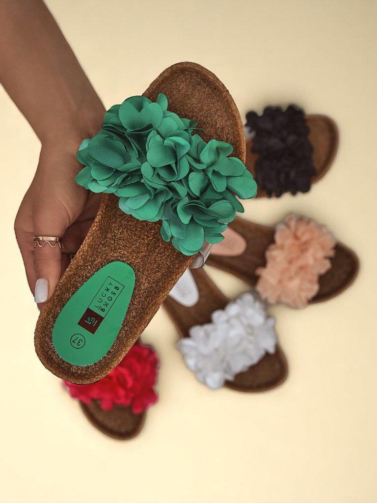 Royalfashion Дамски чехли с цветчета Flora Soft