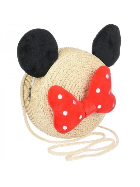 Royalfashion Малка детска сламена чанта Minnie Straw