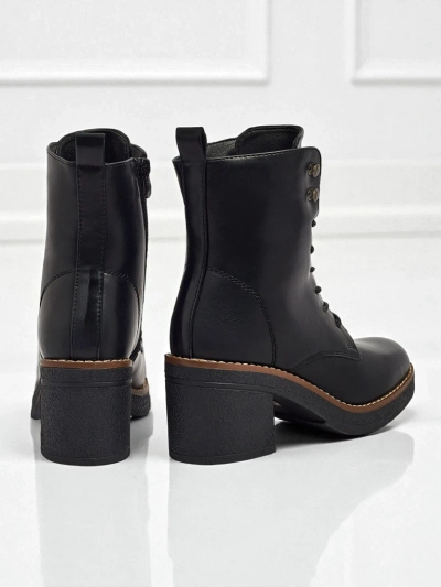 Дамски боти на ток от еко кожа Zeltra