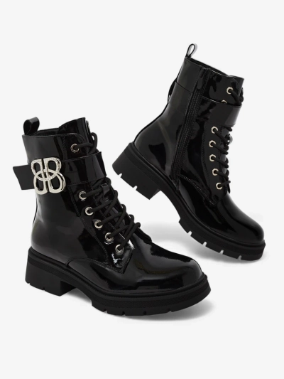 Лакирани дамски еко кожени боти Veuli