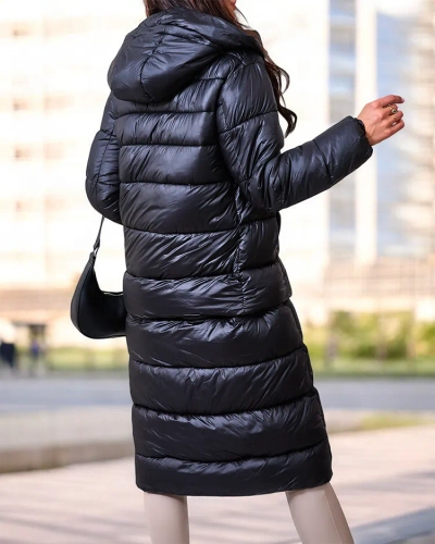 Royalfashion Черно дамско зимно яке