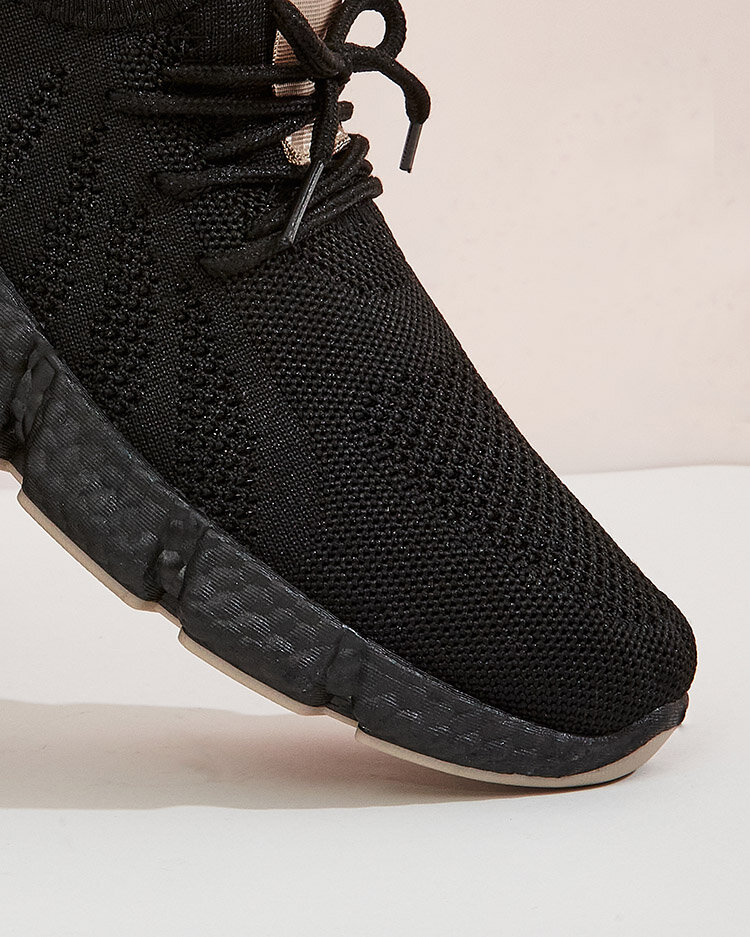 Czarno- beżowe sportowe buty damskie Bommgi - Obuwie