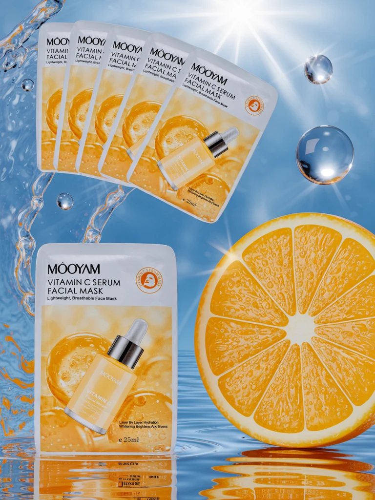 Тканева маска за лице с витамин C