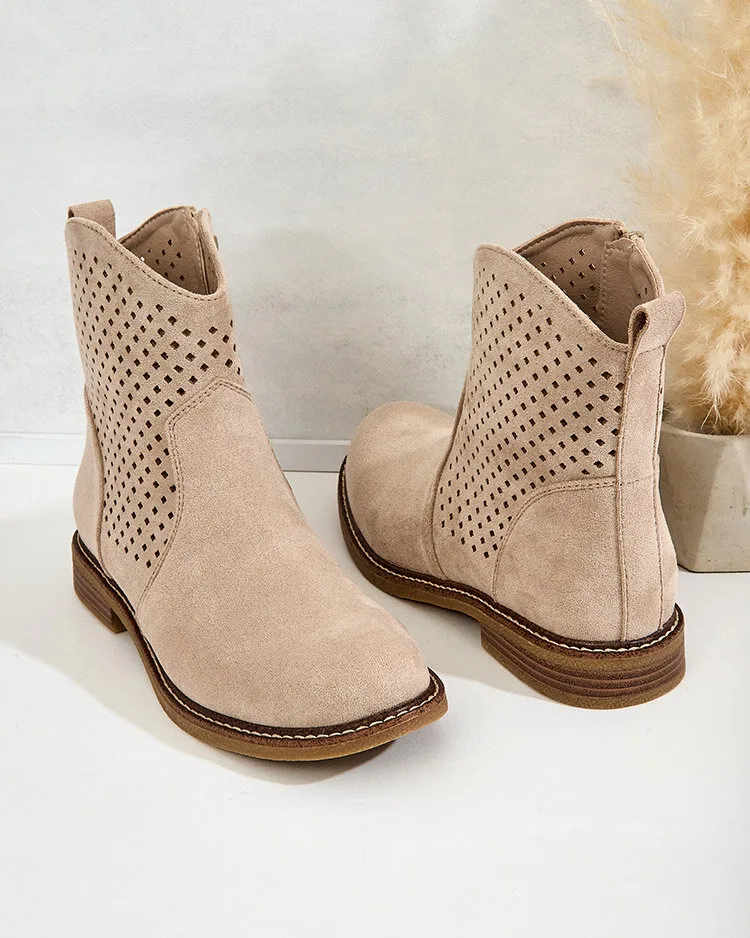 Royalfashion Дамски ажурни ботуши Toffas