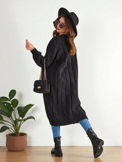 Роялфешън Дамски изплетен плетен пончо пуловер