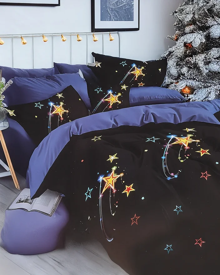 Royalfashion Спално бельо KOSMOS 160x200 комплект 3-ЧАСТИ