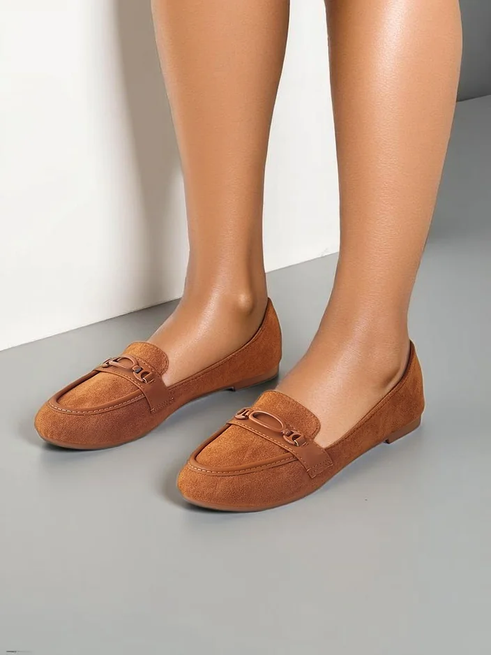 Royalfashion Женски суедови еко мокасини Замея