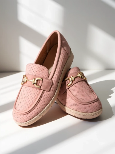 Женски обувки на плосък ток Royalfashion с декоративен детайл на пръстите