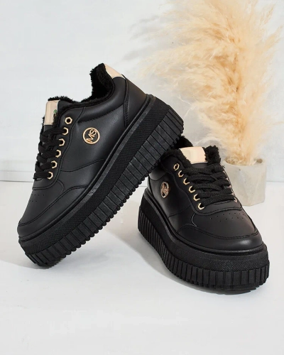 Royalfashion Затоплени дамски маратонки с кожа Sofi