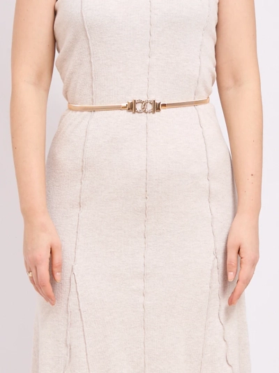 Aurelia Roma – Златист тънък дамски метален колан с декоративна катарама