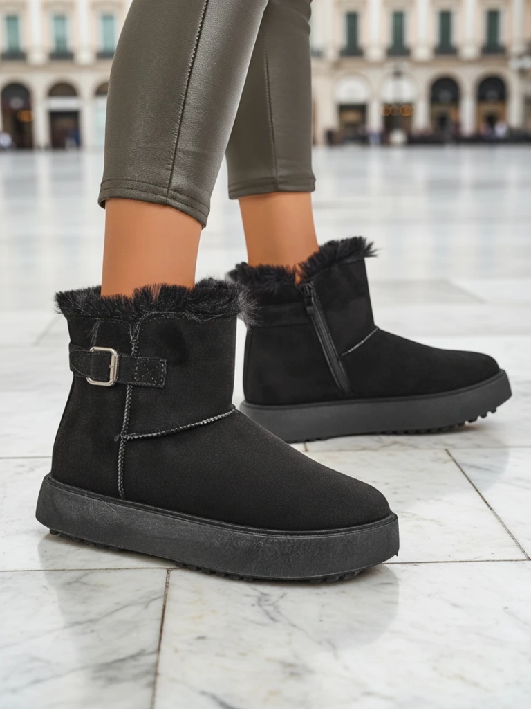 Royalfashion Къси дамски боти тип снегоходки Winter Crest