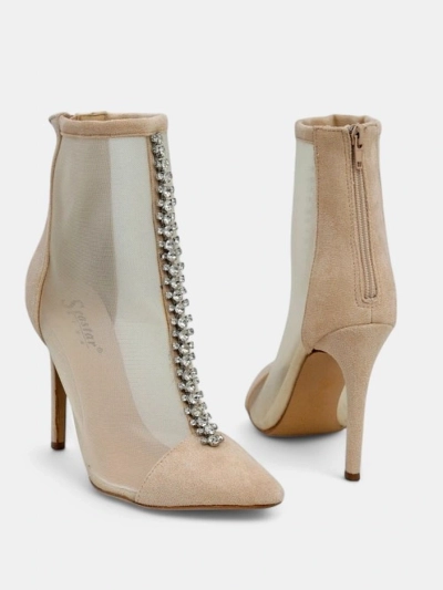 Женски ankle ботуши на ток Amaelika