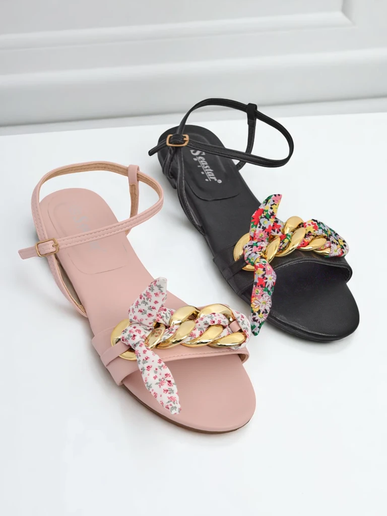 Royalfashion Дамски сандали на равна подметка BareLuxe