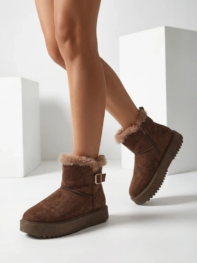 Royalfashion Къси дамски боти тип снегоходки Winter Crest