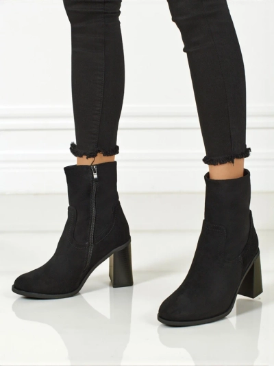 Дамски еко велурени боти на ток Rune Fast