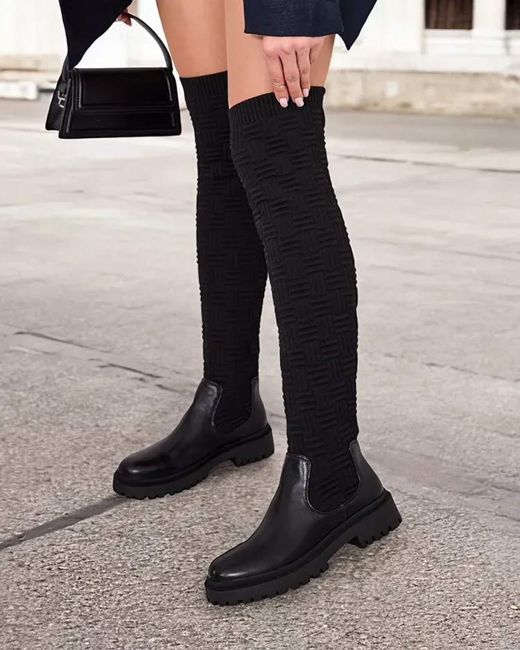 Royalfashion Дамски ботуши над коляното Aruni