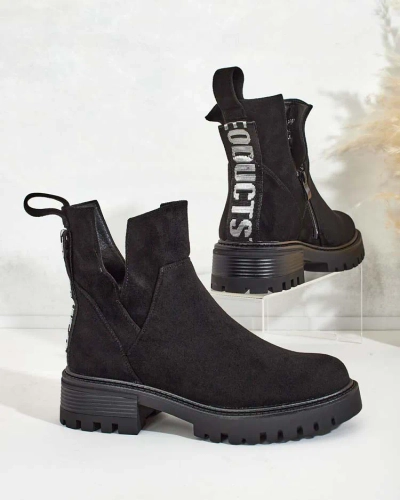 Royalfashion Дамски ботуши Gorgie с изрязано ходило