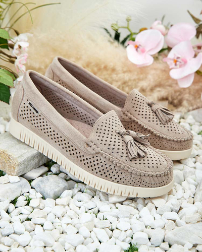 Royalfashion Дамски ажурни мокасини Molaffa