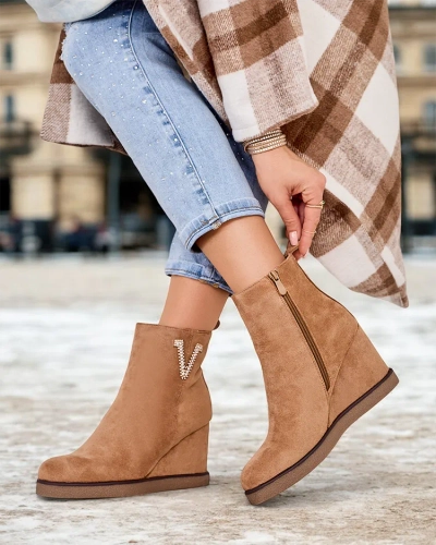 Royalfashion Дамски ботуши на токчета Nerias