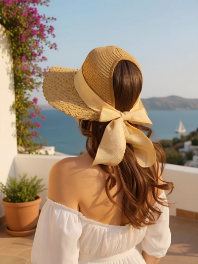 Royalfashion Дамска сламена шапка Mira Flare