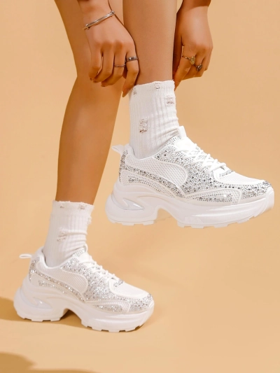 Royalfashion Женски спортни обувки с камънички Bloss