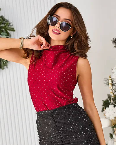 Дамска блуза на Royalfashion с камъни за блясък