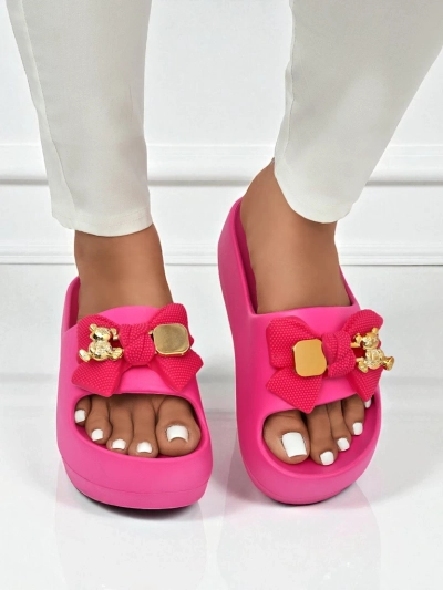 Royalfashion Дамски гумени чехли с декоративна панделка Alday