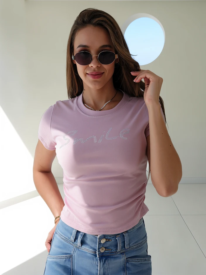 Royalfashion Дамска памучна блуза с принт