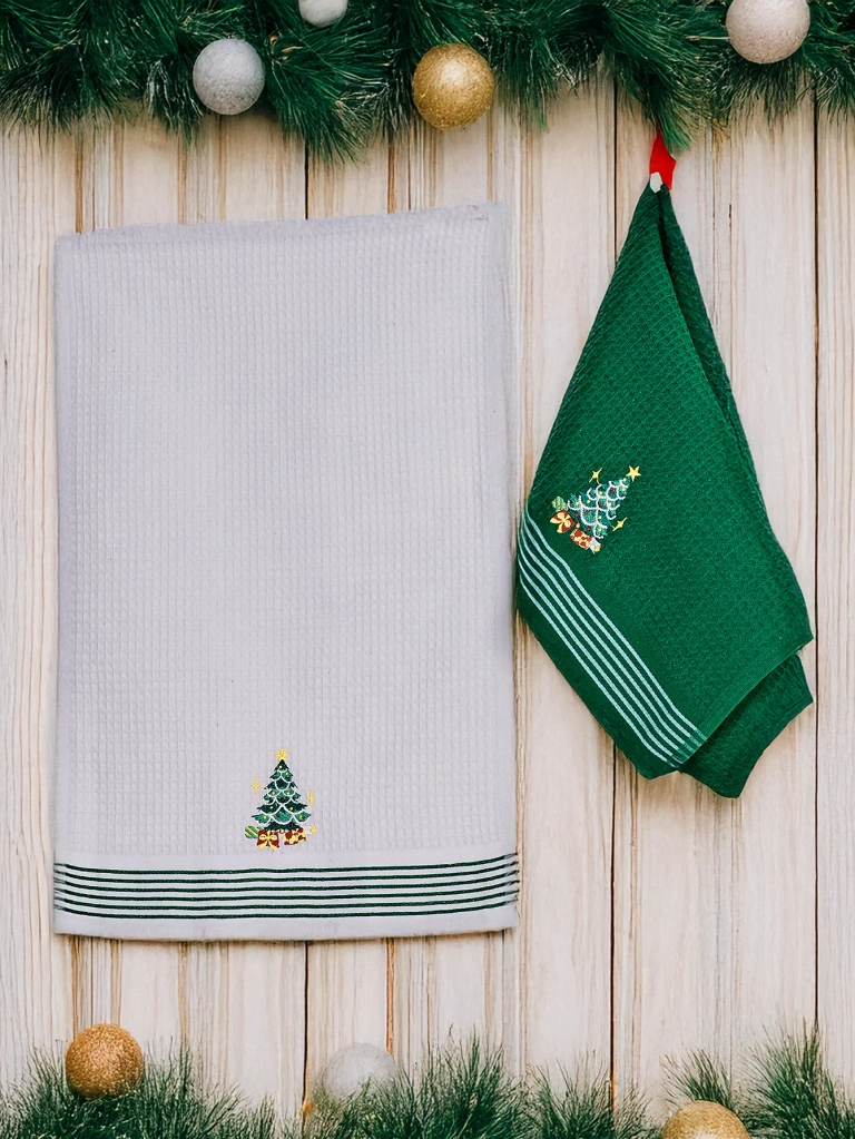 Празничен комплект кърпи Royalfashion Щастлива Нова година