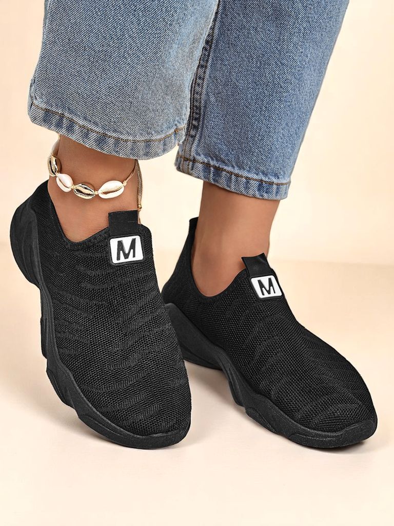 Royalfashion Дамски спортни обувки Flex Move от плат, които се обуват лесно