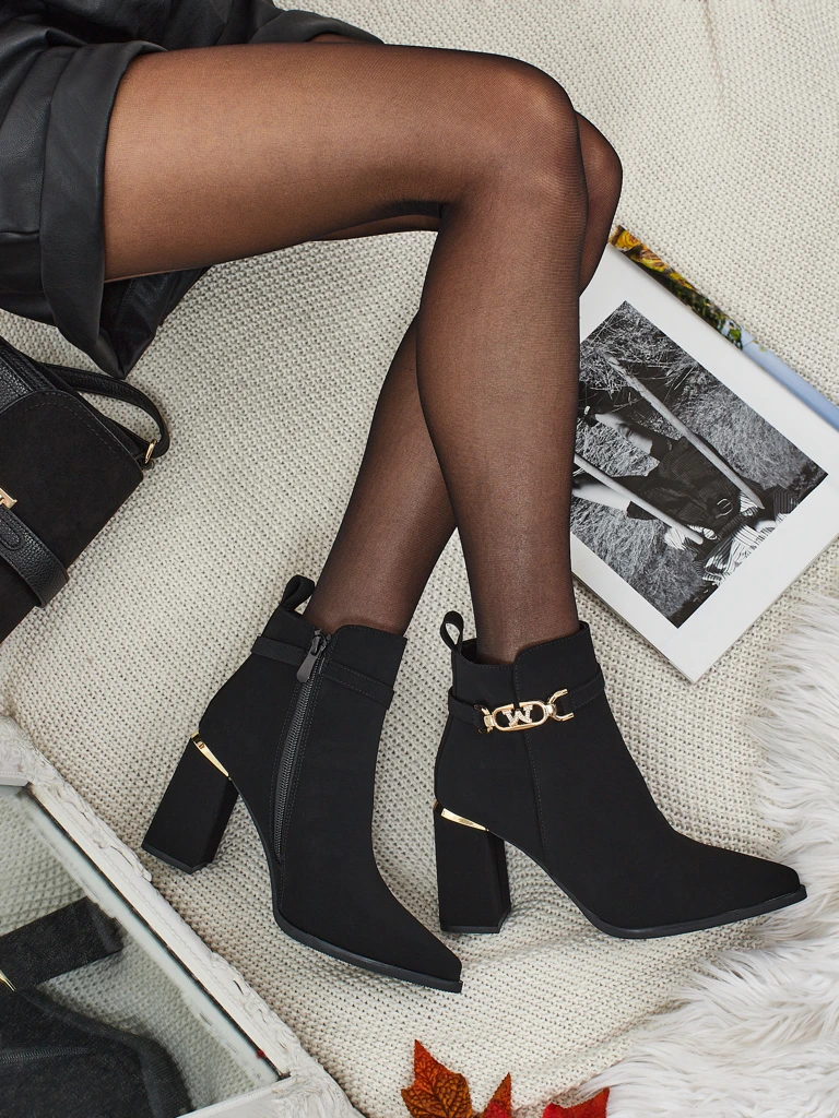 Дамски еко велурени боти на ток Ostirena