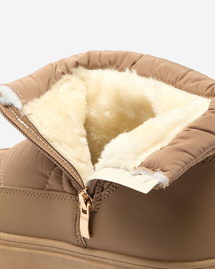 Royalfashion Дамски ботуши за сняг в кафяв цвят Armeda