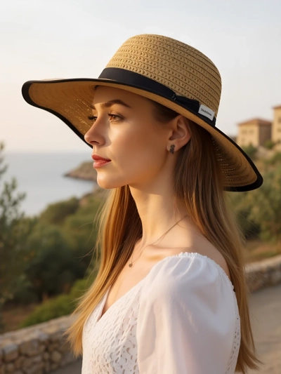 Royalfashion Дамска сламена шапка Fiora