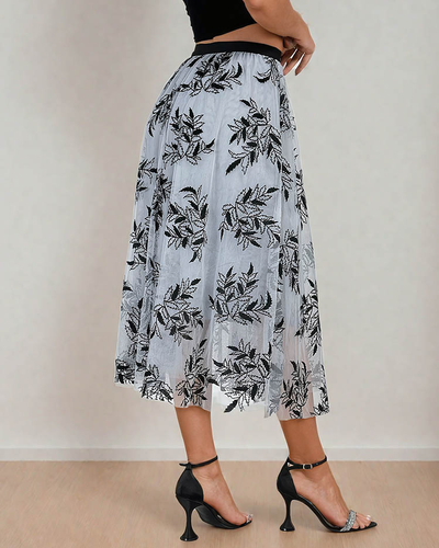 Royalfashion Дамска двупластова миди пола