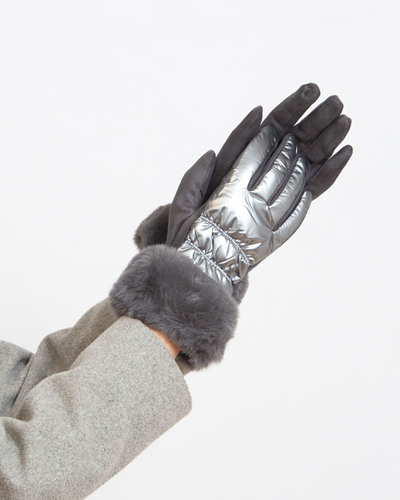 Royalfashion Дамски черни ръкавици