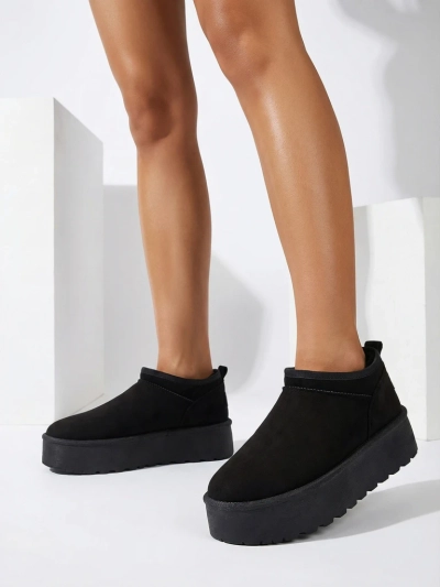 Royalfashion Дамски къси ботуши a'la snow boots Ozozi