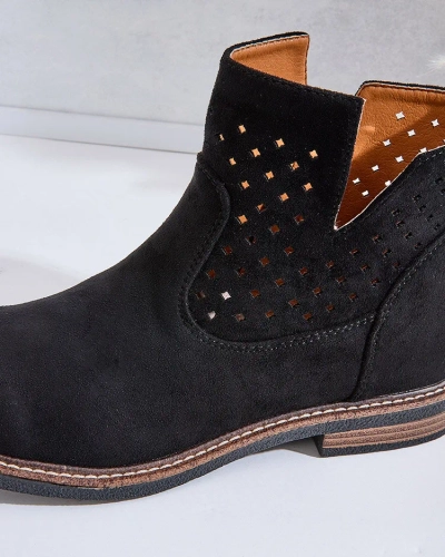 Royalfashion Светлокафяви дамски ботуши Rito