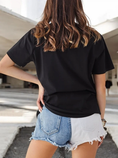 Royalfashion Дамска памучна блуза с печат