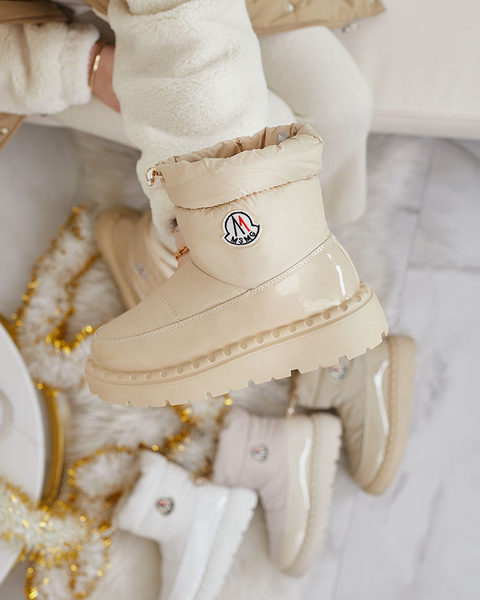 Royalfashion Дамски ботуши за сняг в бежов цвят Ireda