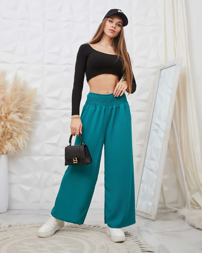 Royalfashion Дамски широки панталони