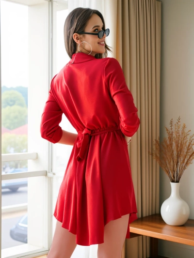 Royalfashion Елегантна дамска рокля до коляното