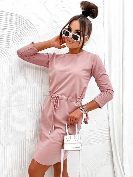 Royalfashion Дамска рокля от плат с дължина до коляното